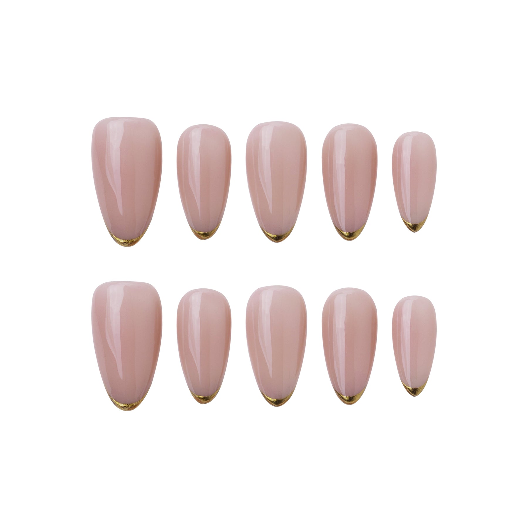 Golden Tips | Handmade Press-Ons