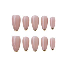 Golden Tips | Handmade Press-Ons