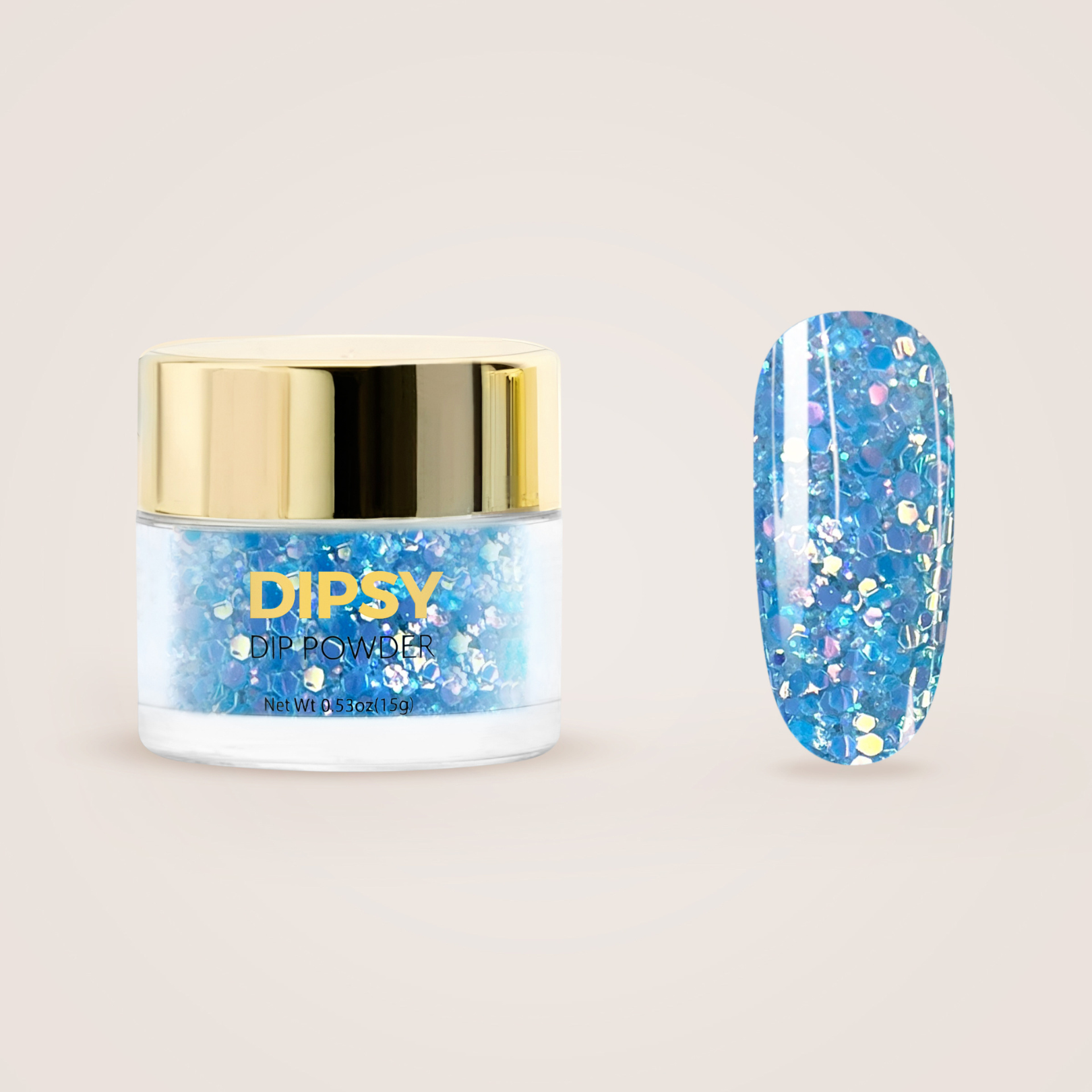 Crystal Blue Dip Powder