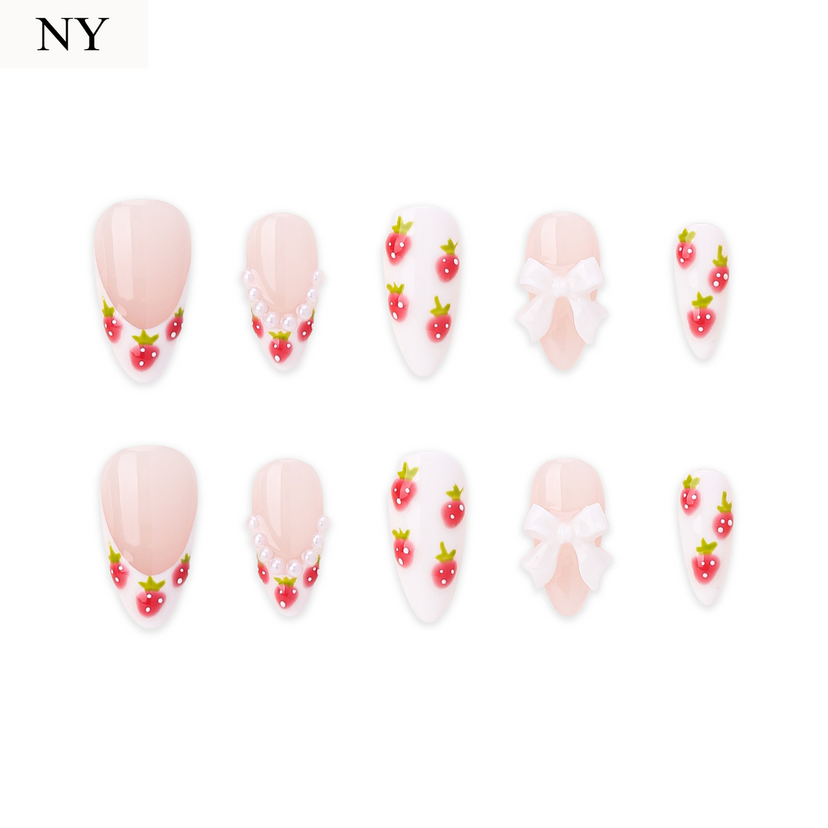Strawberry Ballet | Handgefertigte Press-Ons