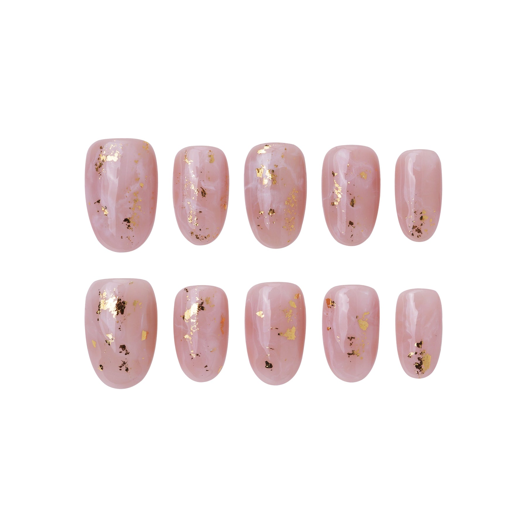 Marble Blush | Handmade Press-Ons