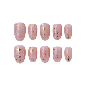 Marble Blush | Handmade Press-Ons
