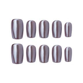 Chocolate Glaze | Handmade Press-Ons