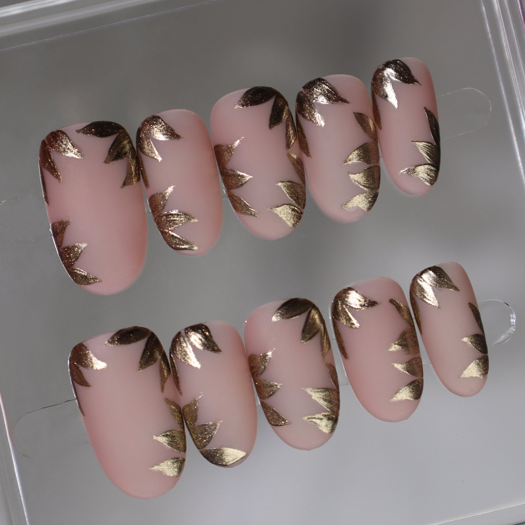 Rose Gold Garden | Handmade Press-Ons