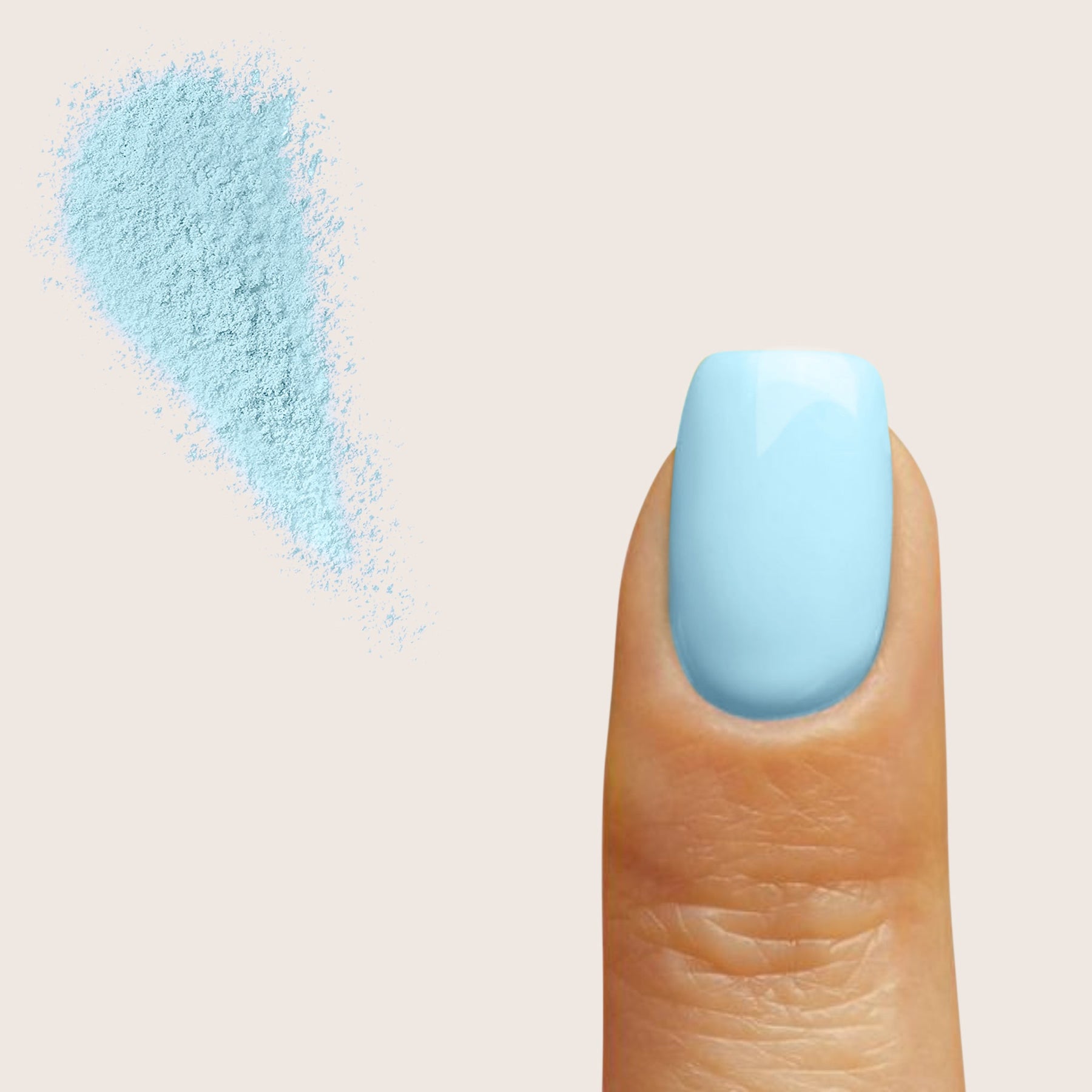 Wavy Blue Dip Powder