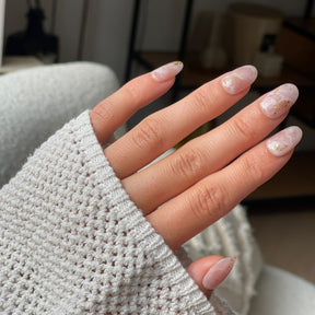 Marble Blush | Handmade Press-Ons