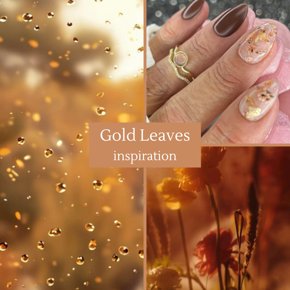 Gold Leaves Dip Powder
