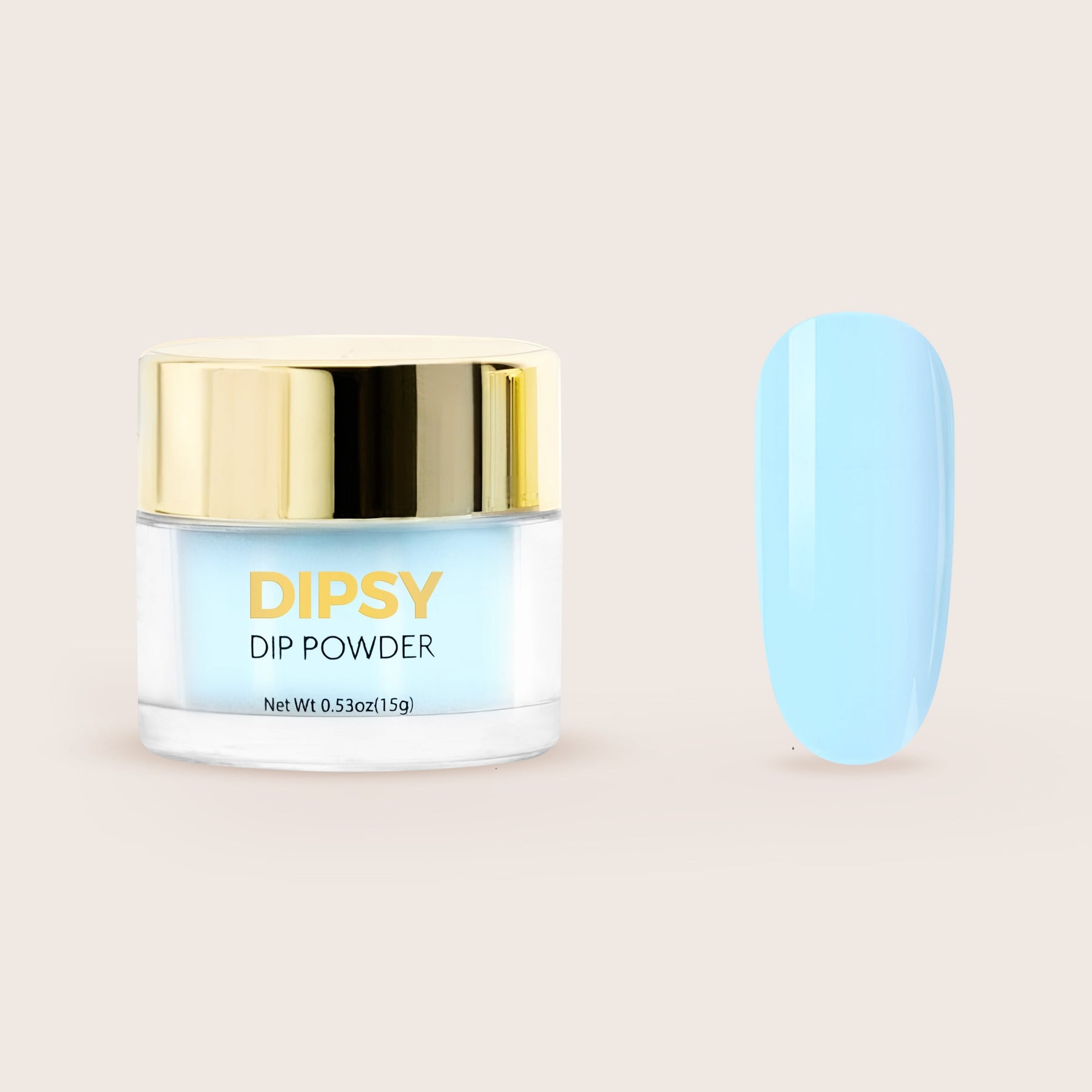 Wavy Blue Dip Powder