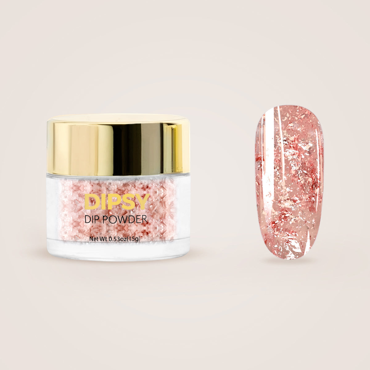 Rose and Gold Dip Powder